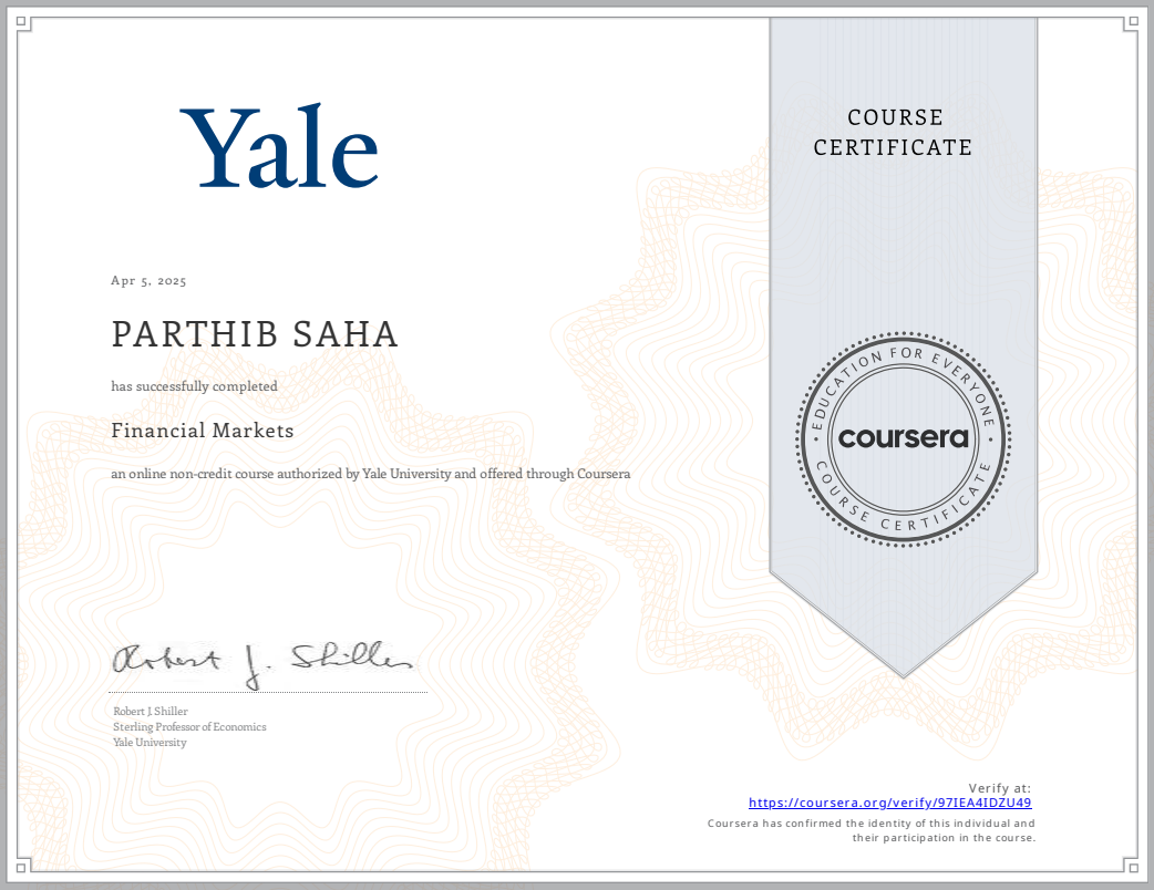 Yale Financial Markets